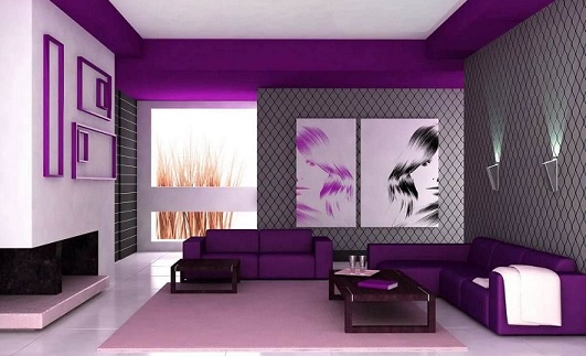 perpaduan warna ungu