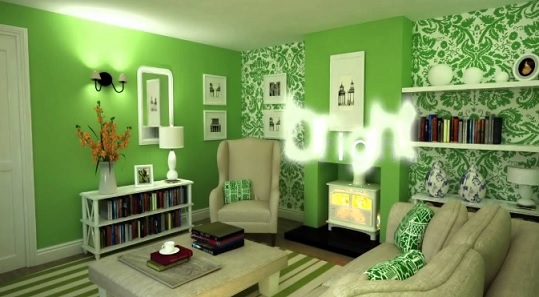 warna cat rumah hijau minimalis