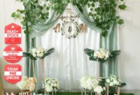 Dekorasi pelaminan memasang tunangan Dekorasi khitan modern